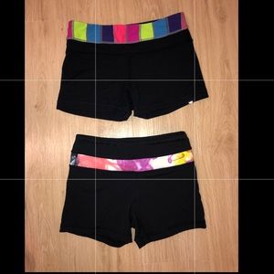 Lululemon Black Hot Yoga Shorts (Set of 2)